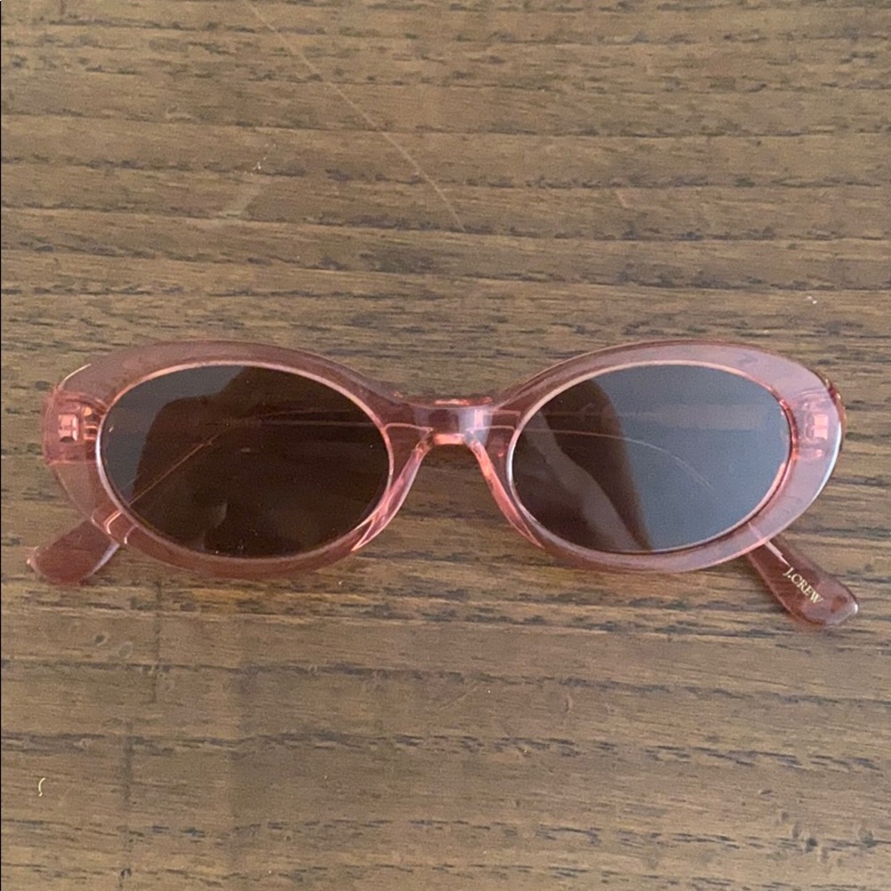 PINK acetate round sunglasses form Jcrew
